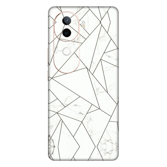 IQOO Phone Skins (All Models) - Luxury White Marble Effect - 3D Embossed Finish (L-168) IQOO Z9S