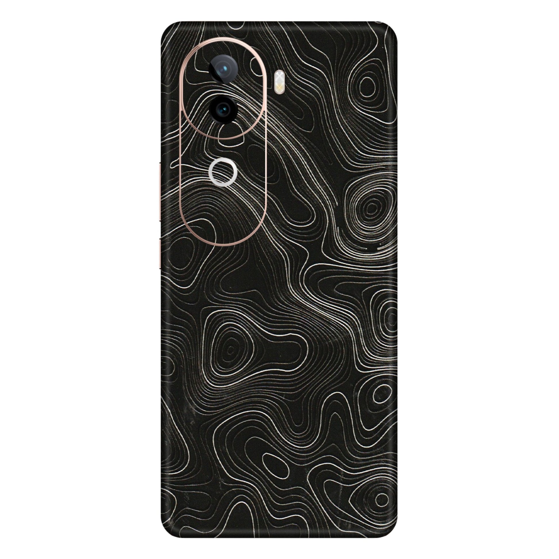 IQOO Phone Skins (All Models) - Black Swirl - 3D Embossed Finish (L-196) IQOO Z9S