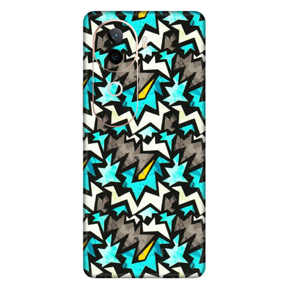 IQOO Phone Skins (All Models) - Funky Zig Zag - 3D Embossed Finish (L-223) IQOO Z9S