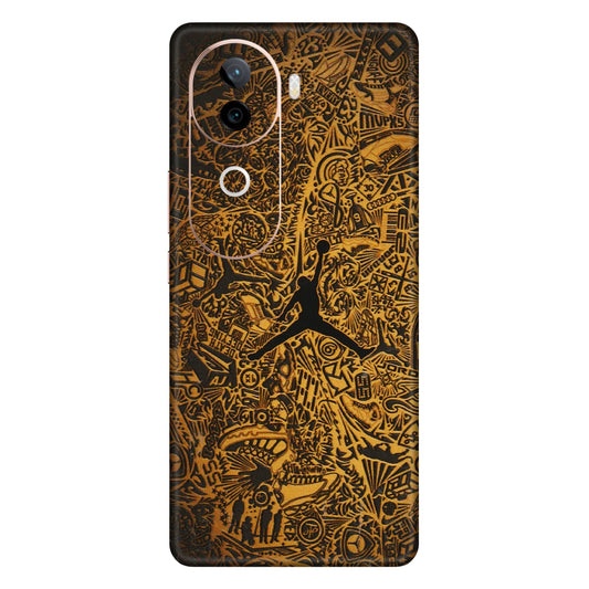 IQOO Phone Skins (All Models) - Premium Gold Basketball Player - 3D Embossed Finish (L-236) IQOO Z9S