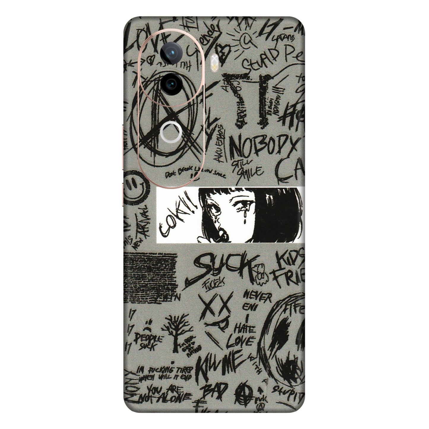 IQOO Phone Skins (All Models) - Never Have Love Anime - 3D Embossed Finish (L-260) IQOO Z9S