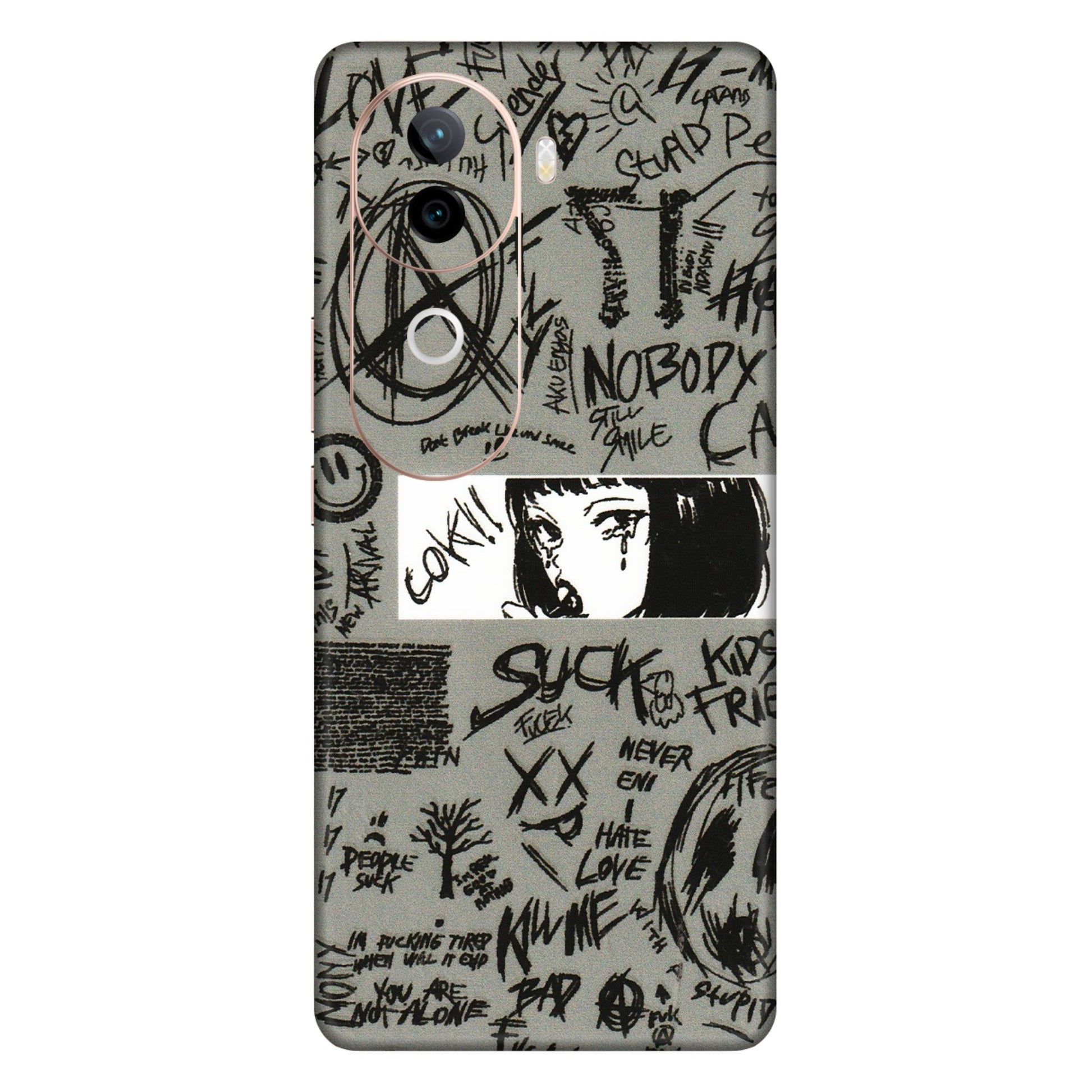 IQOO Phone Skins (All Models) - Never Have Love Anime - 3D Embossed Finish (L-260) IQOO Z9S