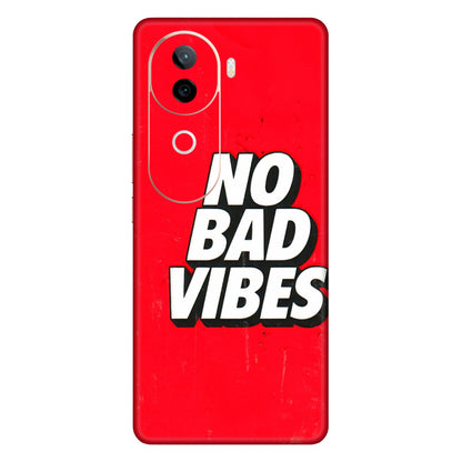 IQOO Phone Skins (All Models) - No Bad Vibes - 3D Embossed Finish (L-280) IQOO Z9S