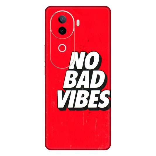 IQOO Phone Skins (All Models) - No Bad Vibes - 3D Embossed Finish (L-280) IQOO Z9S