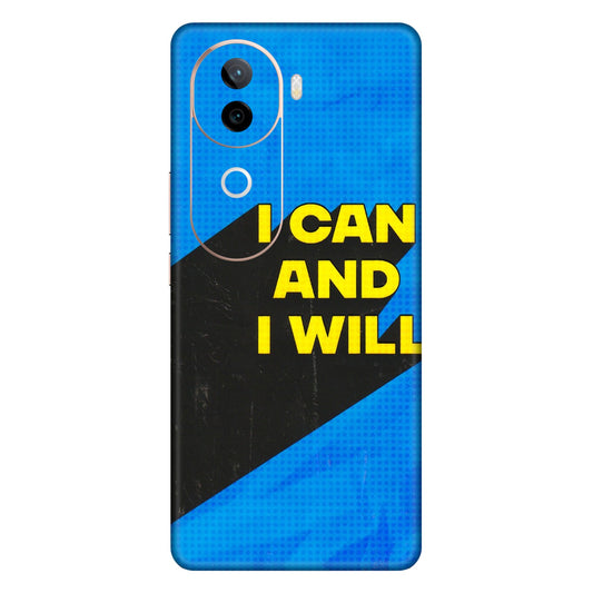 IQOO Phone Skins (All Models) - I Can And I Will - 3D Embossed Finish (L-281) IQOO Z9S
