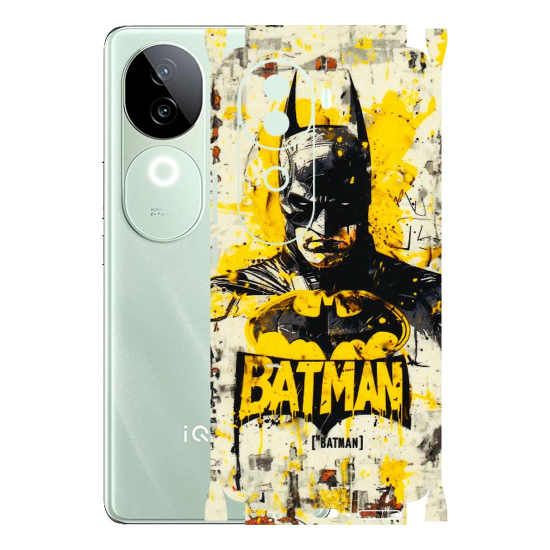 IQOO Phone Skins (All Models) - Batman Yellow BT - 3D Embossed Finish (L-304) IQOO Z9S