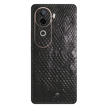 IQOO Phone Skins (All Models) - Black Snack Leather - Matte Finish (M-147) IQOO Z9S