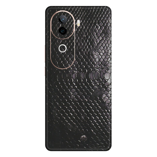 IQOO Phone Skins (All Models) - Black Snack Leather - Matte Finish (M-147) IQOO Z9S