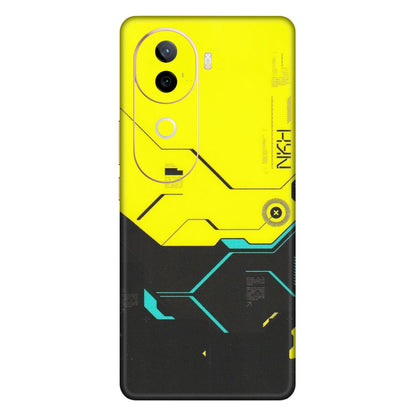 IQOO Phone Skins (All Models) - Black Yellow Technica - Matte Finish (M-53) IQOO Z9S