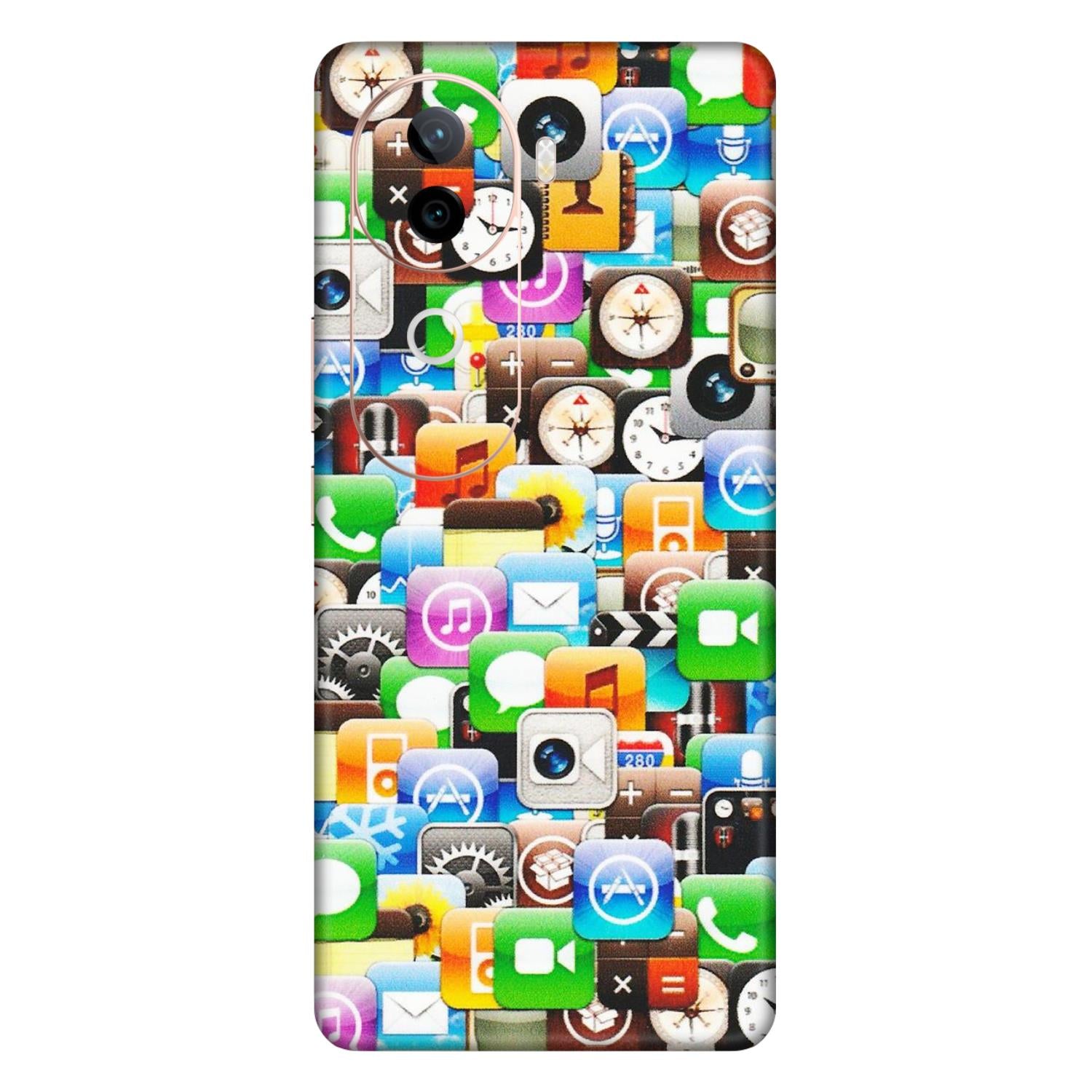 IQOO Phone Skins (All Models) - All Apple Icons - Matte Finish (M-93) IQOO Z9S