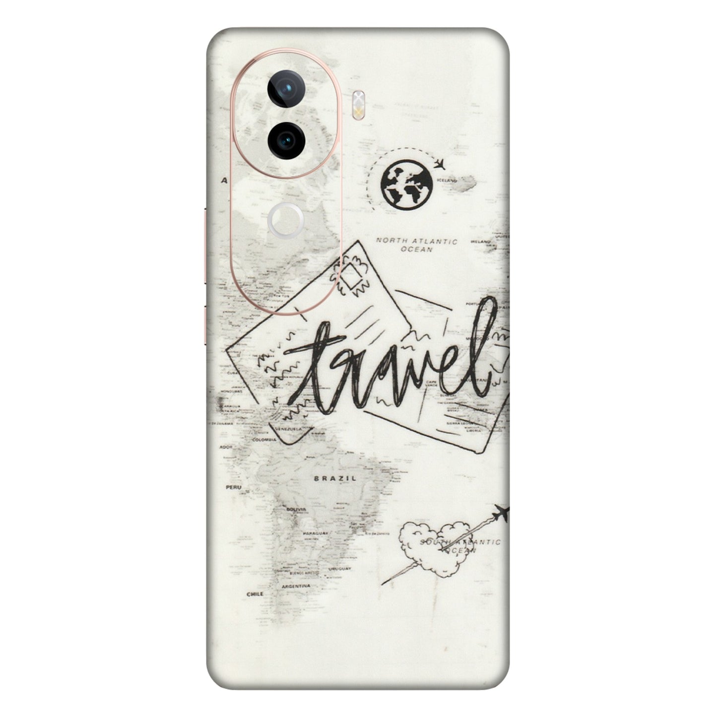 IQOO Phone Skins (All Models) - Travel Ticket - Transparent Finish (T-06) IQOO Z9S