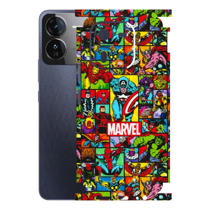 IQOO Phone Skins (All Models) - MARVELOUS Comic Characters - 3D Embossed Finish (L-129) IQOO Z9X