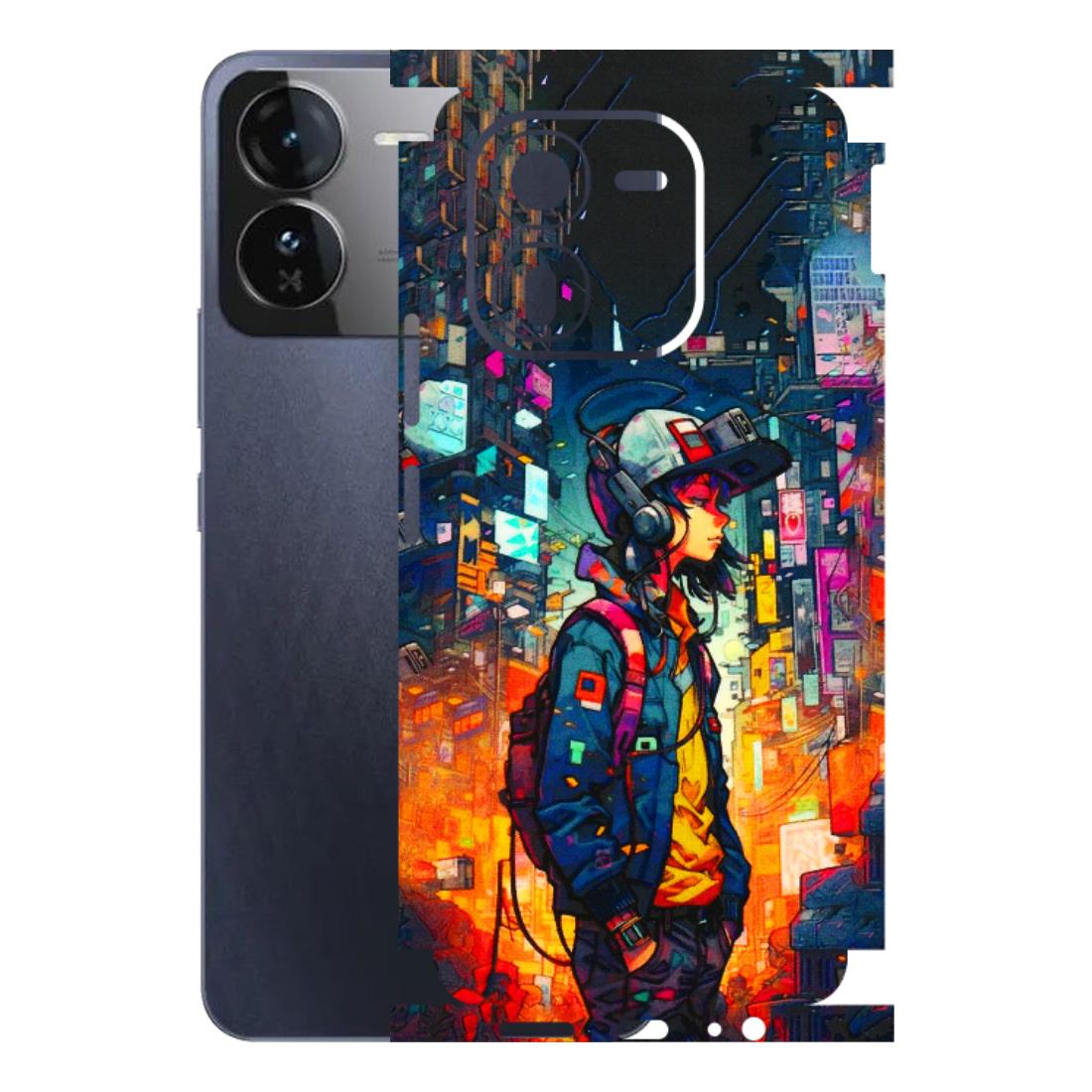 IQOO Phone Skins (All Models) - Street Anime Guy - 3D Embossed Finish (L-158) IQOO Z9X