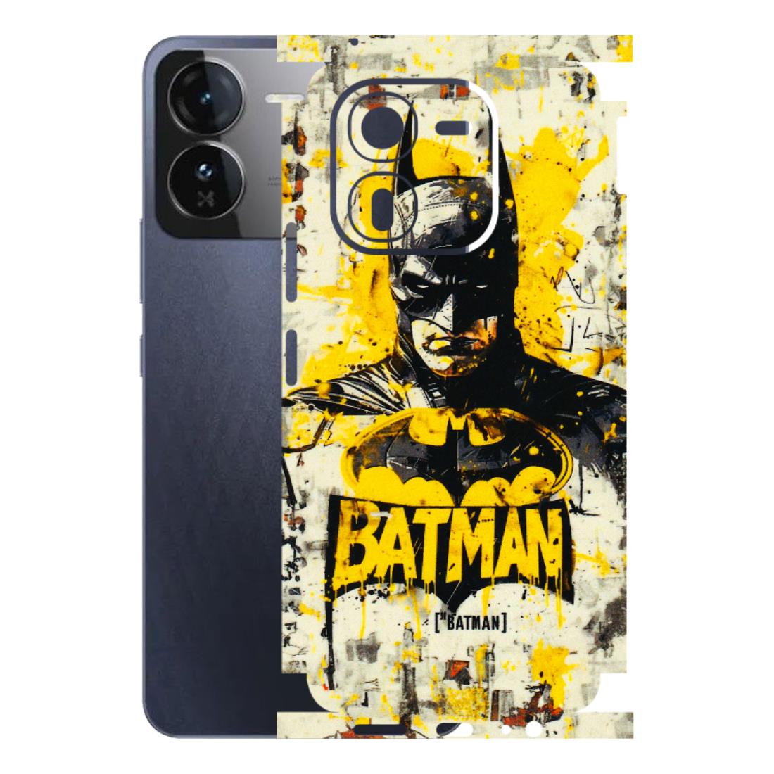 IQOO Phone Skins (All Models) - Batman Yellow BT - 3D Embossed Finish (L-304) IQOO Z9X