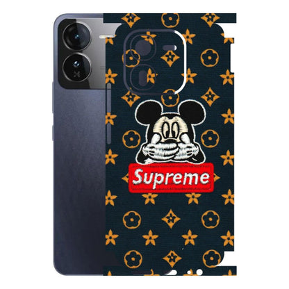 IQOO Phone Skins (All Models) - Mickey Supreme - Matte Finish (M-83) IQOO Z9X