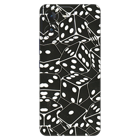 IQOO Phone Skins (All Models) - Big Black Dices - 3D Embossed Finish (L-106) IQOO Z9