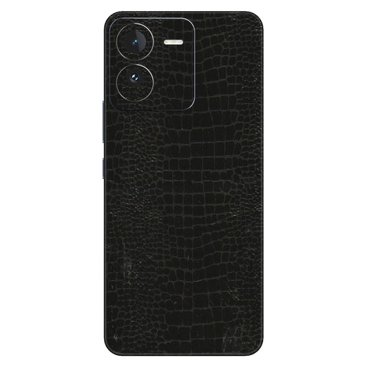 IQOO Phone Skins (All Models) - Snake Leather Black - 3D Embossed Finish (L-107) IQOO Z9