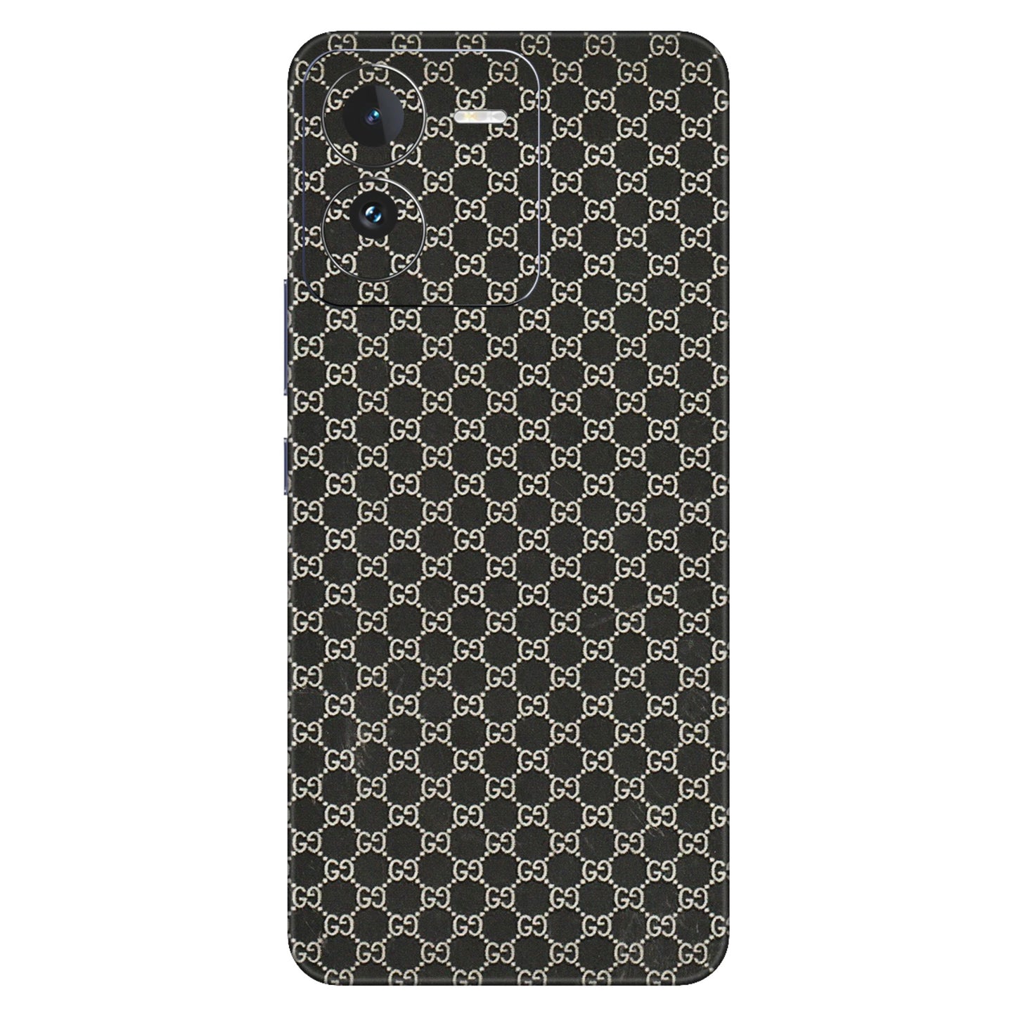 IQOO Phone Skins (All Models) - Black G Print - 3D Embossed Finish (L-109) IQOO Z9