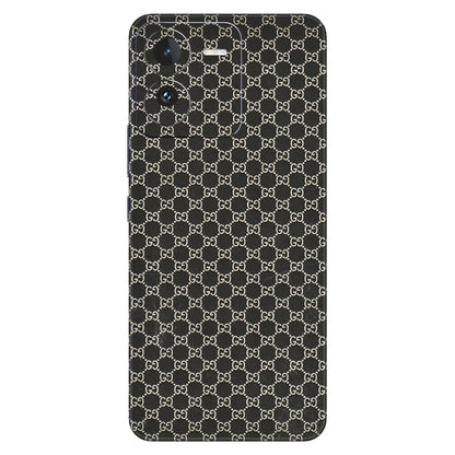 IQOO Phone Skins (All Models) - Black G Print - 3D Embossed Finish (L-109) IQOO Z9