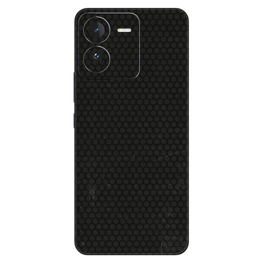 IQOO Phone Skins (All Models) - Black honeycomb - 3D Embossed Finish (L-114) IQOO Z9