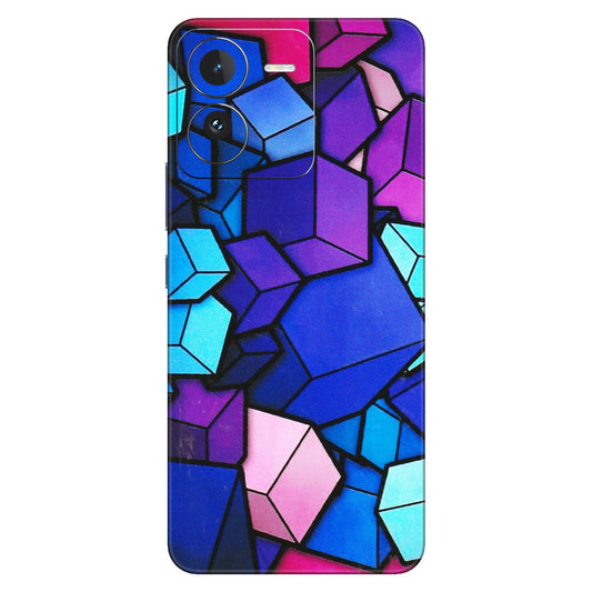 IQOO Phone Skins (All Models) - Cube Doodle - 3D Embossed Finish (L-141) IQOO Z9