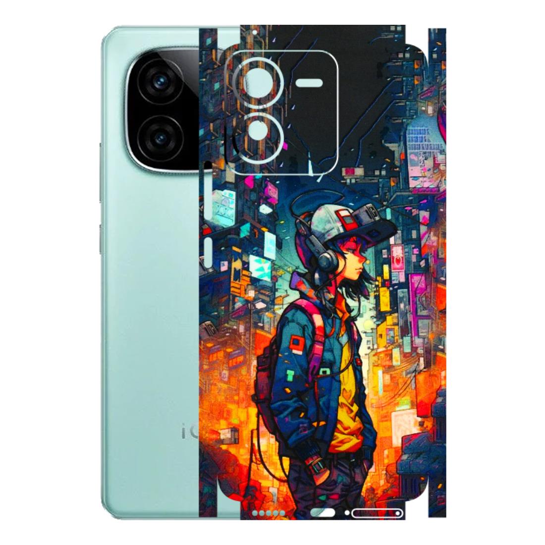 IQOO Phone Skins (All Models) - Street Anime Guy - 3D Embossed Finish (L-158) IQOO Z9