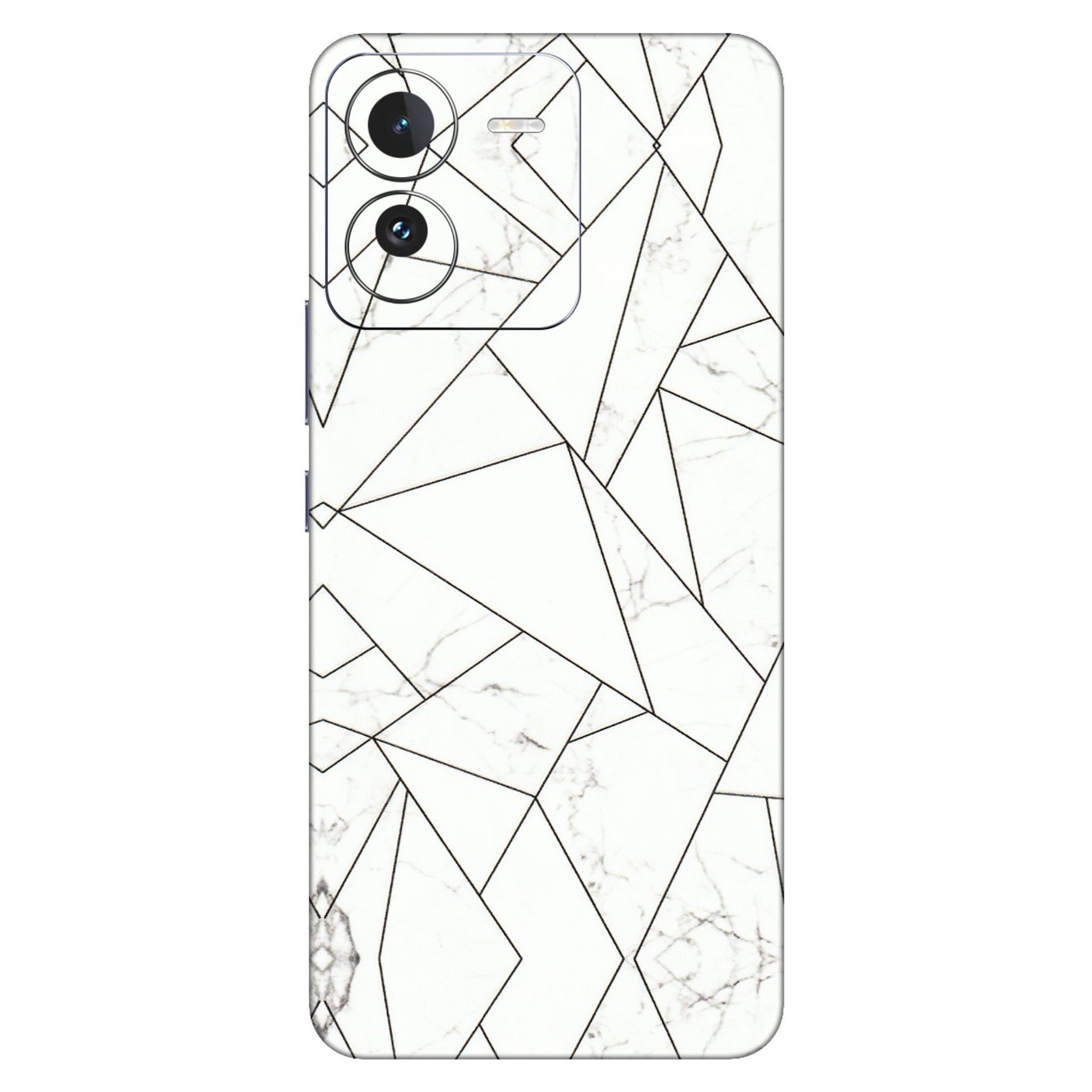 IQOO Phone Skins (All Models) - Luxury White Marble Effect - 3D Embossed Finish (L-168) IQOO Z9