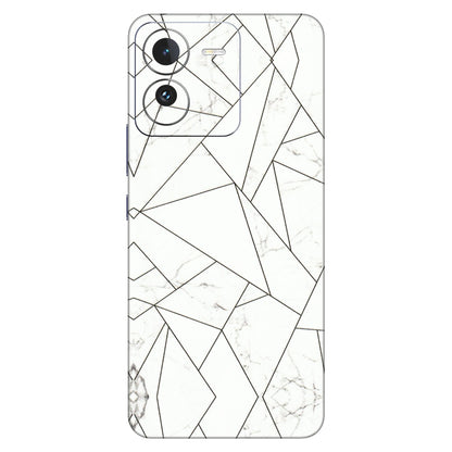 IQOO Phone Skins (All Models) - Luxury White Marble Effect - 3D Embossed Finish (L-168) IQOO Z9