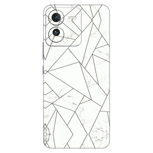IQOO Phone Skins (All Models) - Luxury White Marble Effect - 3D Embossed Finish (L-168) IQOO Z9