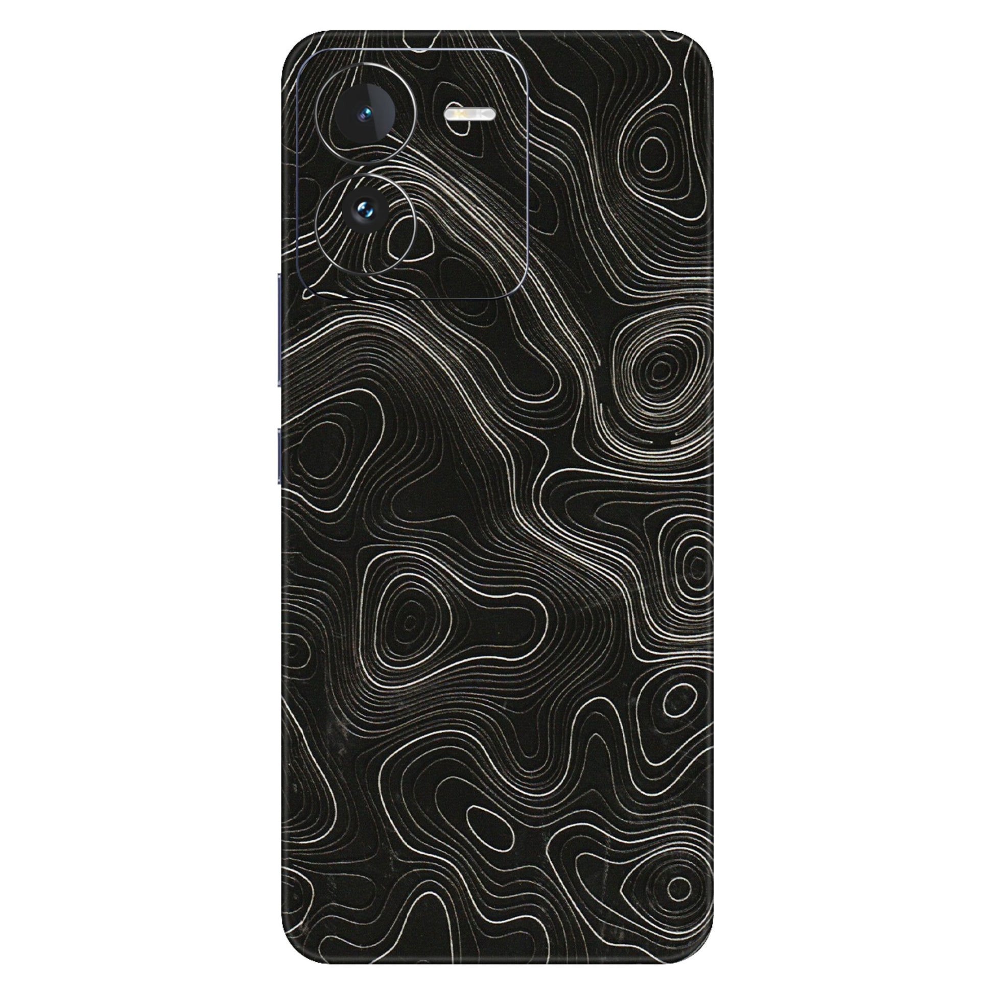 IQOO Phone Skins (All Models) - Black Swirl - 3D Embossed Finish (L-196) IQOO Z9
