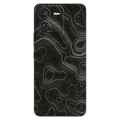 IQOO Phone Skins (All Models) - Black Swirl - 3D Embossed Finish (L-196) IQOO Z9