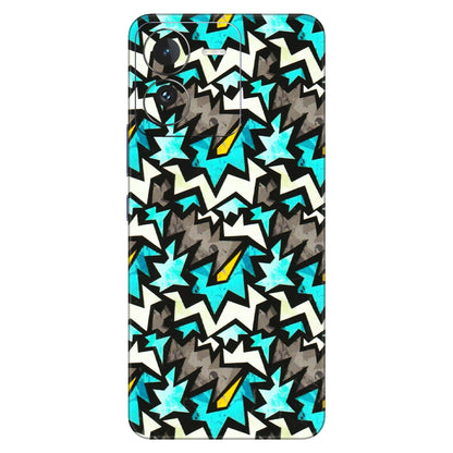 IQOO Phone Skins (All Models) - Funky Zig Zag - 3D Embossed Finish (L-223) IQOO Z9