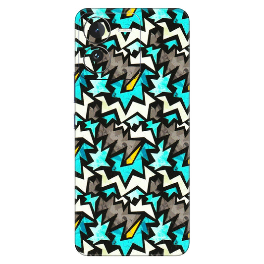 IQOO Phone Skins (All Models) - Funky Zig Zag - 3D Embossed Finish (L-223) IQOO Z9