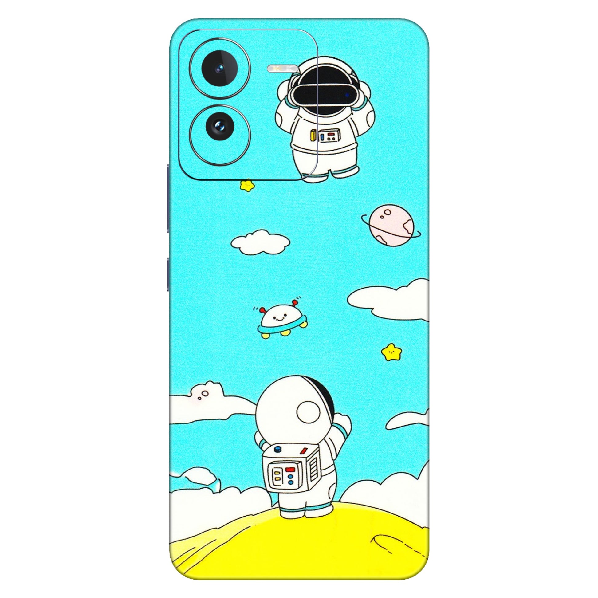 IQOO Phone Skins (All Models) - Blue Skies Astro Float - 3D Embossed Finish (L-230) IQOO Z9