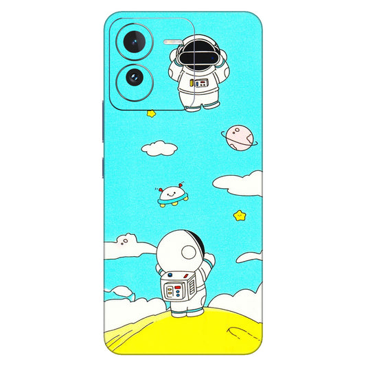 IQOO Phone Skins (All Models) - Blue Skies Astro Float - 3D Embossed Finish (L-230) IQOO Z9