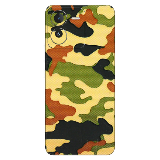 IQOO Phone Skins (All Models) - Indian Military - 3D Embossed Finish (L-234) IQOO Z9
