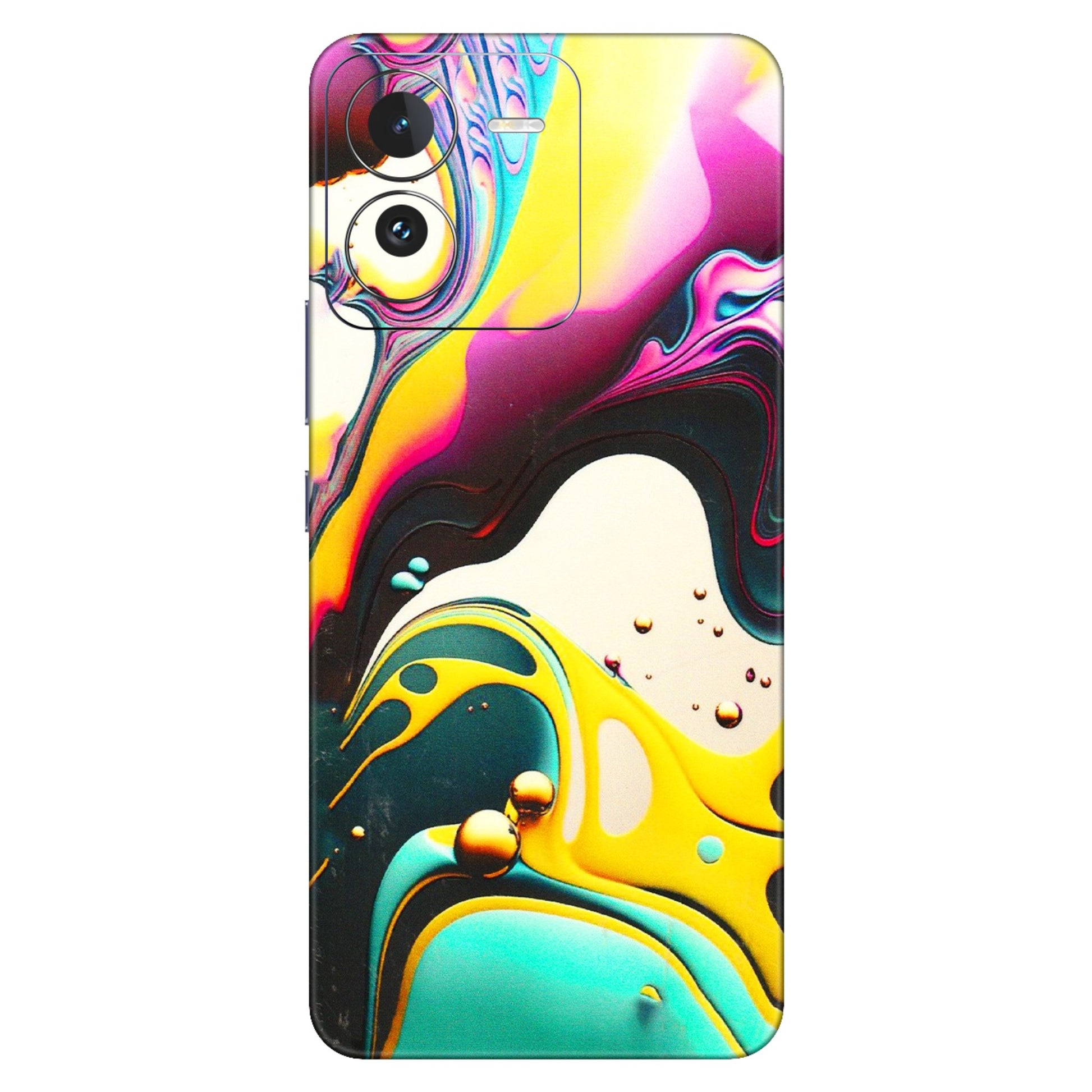 IQOO Phone Skins (All Models) - Multicolor Abstract pattern - 3D Embossed Finish (L-254) IQOO Z9