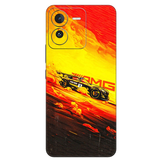 IQOO Phone Skins (All Models) - AMG Car Speed Cover - 3D Embossed Finish (L-256) IQOO Z9