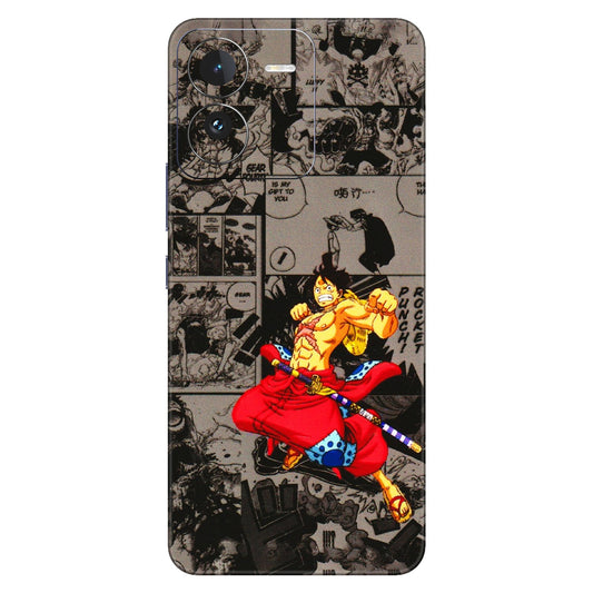 IQOO Phone Skins (All Models) - One Piece Rocket Punch Manga - 3D Embossed Finish (L-25) IQOO Z9