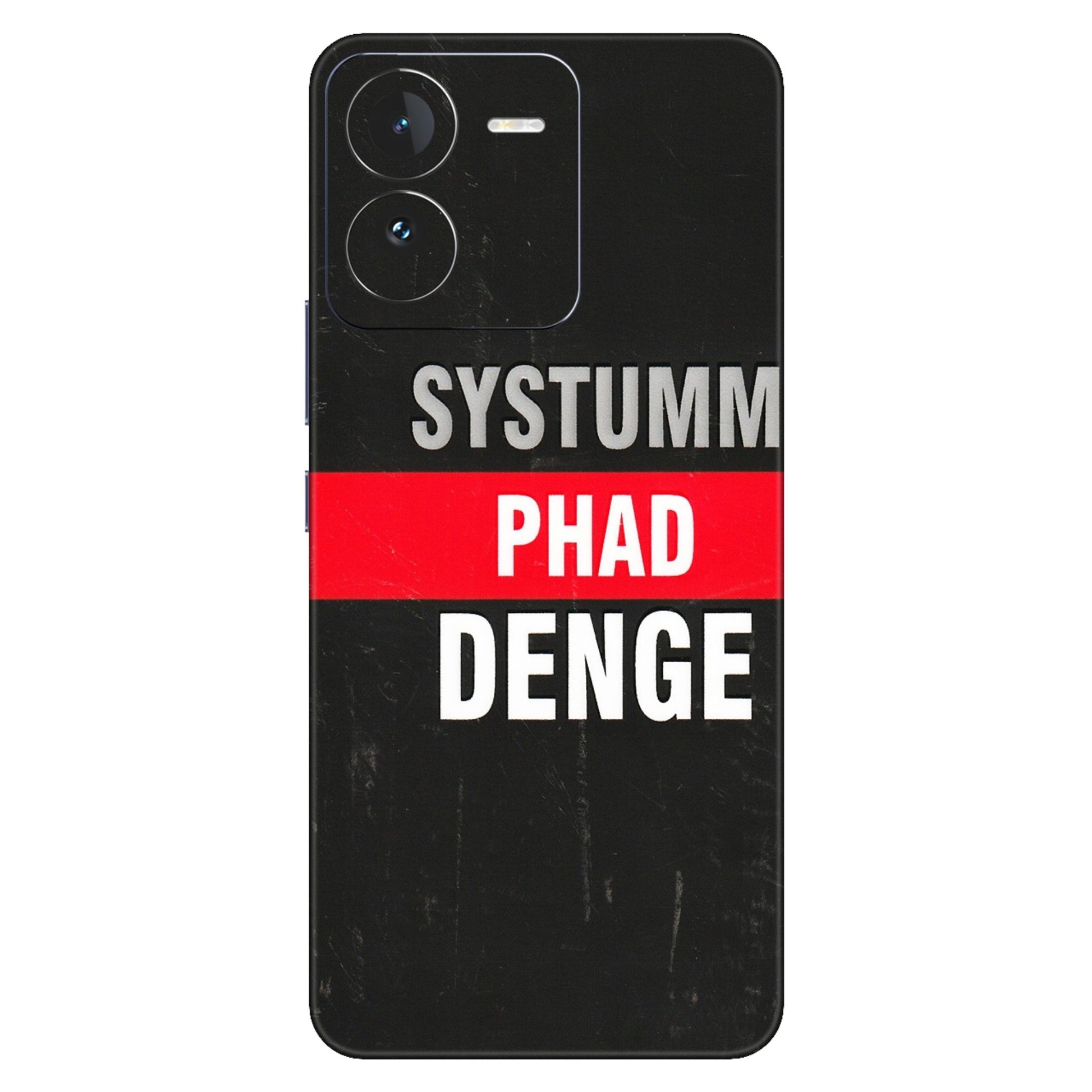 IQOO Phone Skins (All Models) - Systumm Phad Denge - 3D Embossed Finish (L-278) IQOO Z9