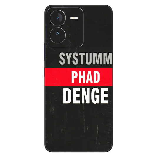 IQOO Phone Skins (All Models) - Systumm Phad Denge - 3D Embossed Finish (L-278) IQOO Z9