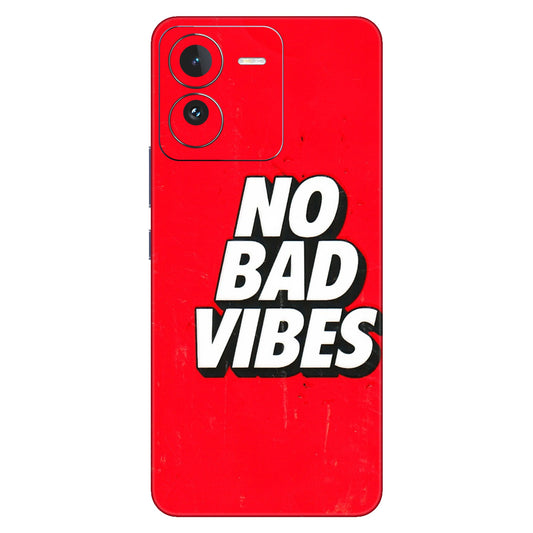 IQOO Phone Skins (All Models) - No Bad Vibes - 3D Embossed Finish (L-280) IQOO Z9
