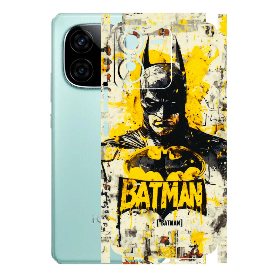 IQOO Phone Skins (All Models) - Batman Yellow BT - 3D Embossed Finish (L-304) IQOO Z9
