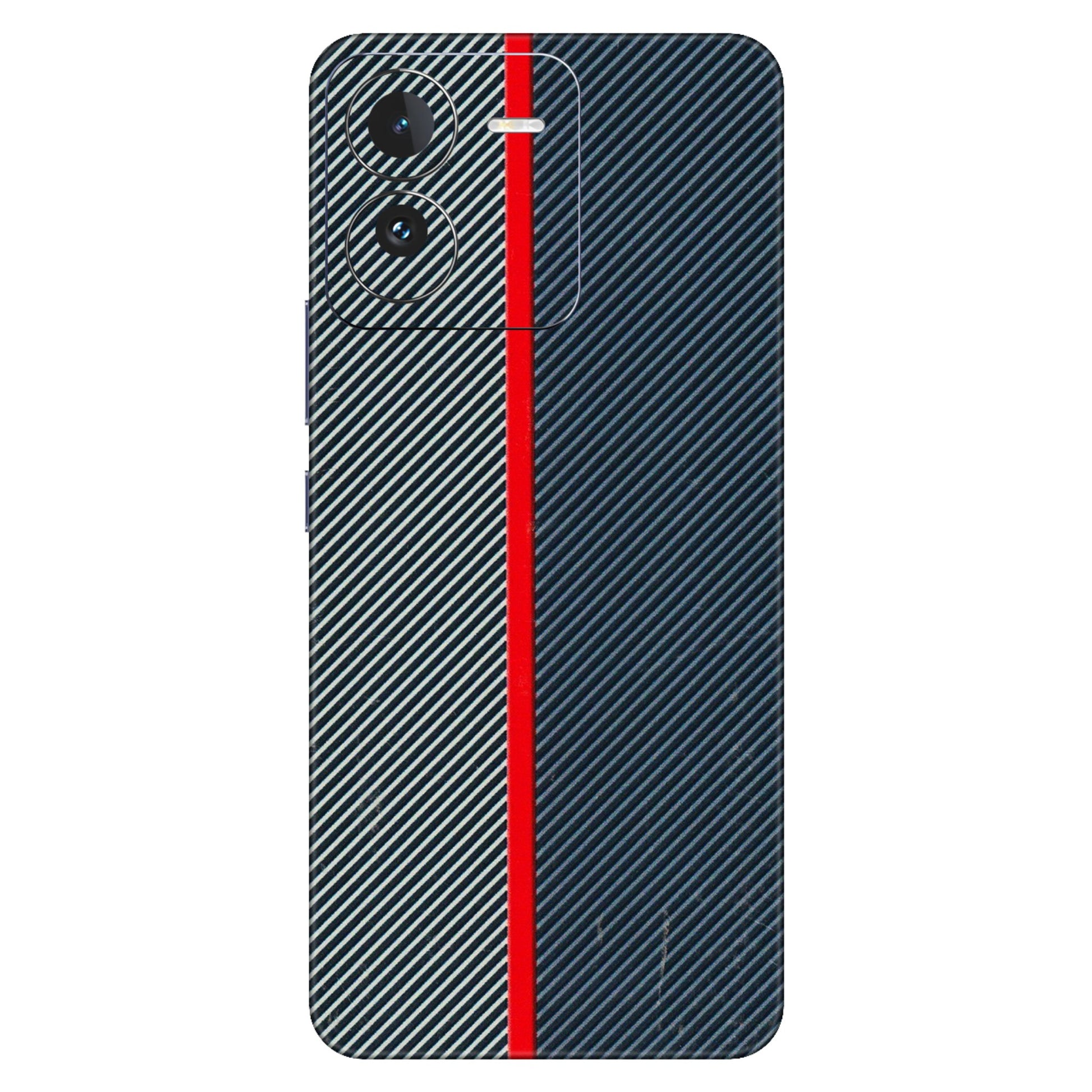 IQOO Phone Skins (All Models) - Blue Sober Lines - 3D Embossed Finish (L-305) IQOO Z9