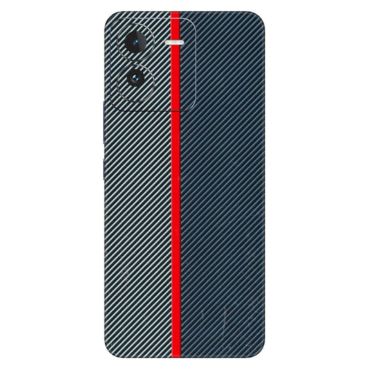 IQOO Phone Skins (All Models) - Blue Sober Lines - 3D Embossed Finish (L-305) IQOO Z9