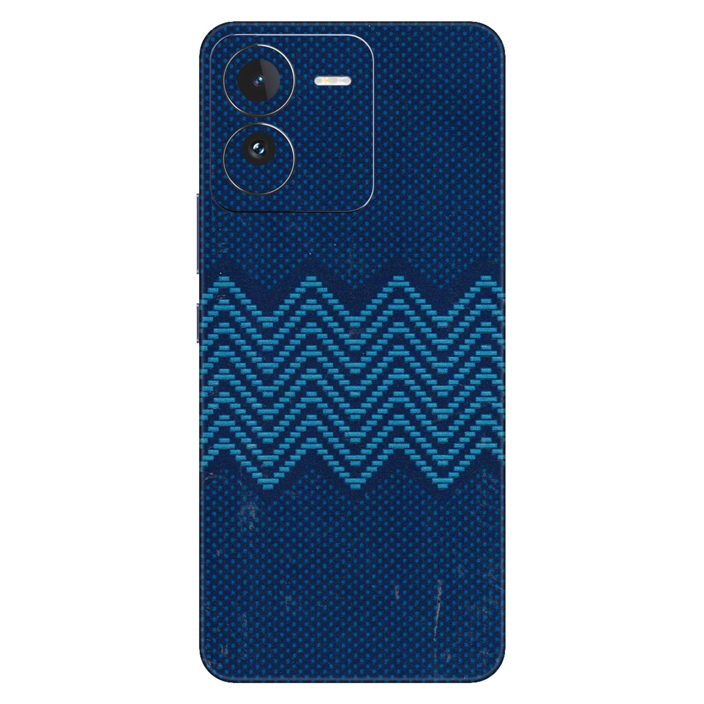 IQOO Phone Skins (All Models) - Blue Sober Waves - 3D Embossed Finish (L-306) IQOO Z9