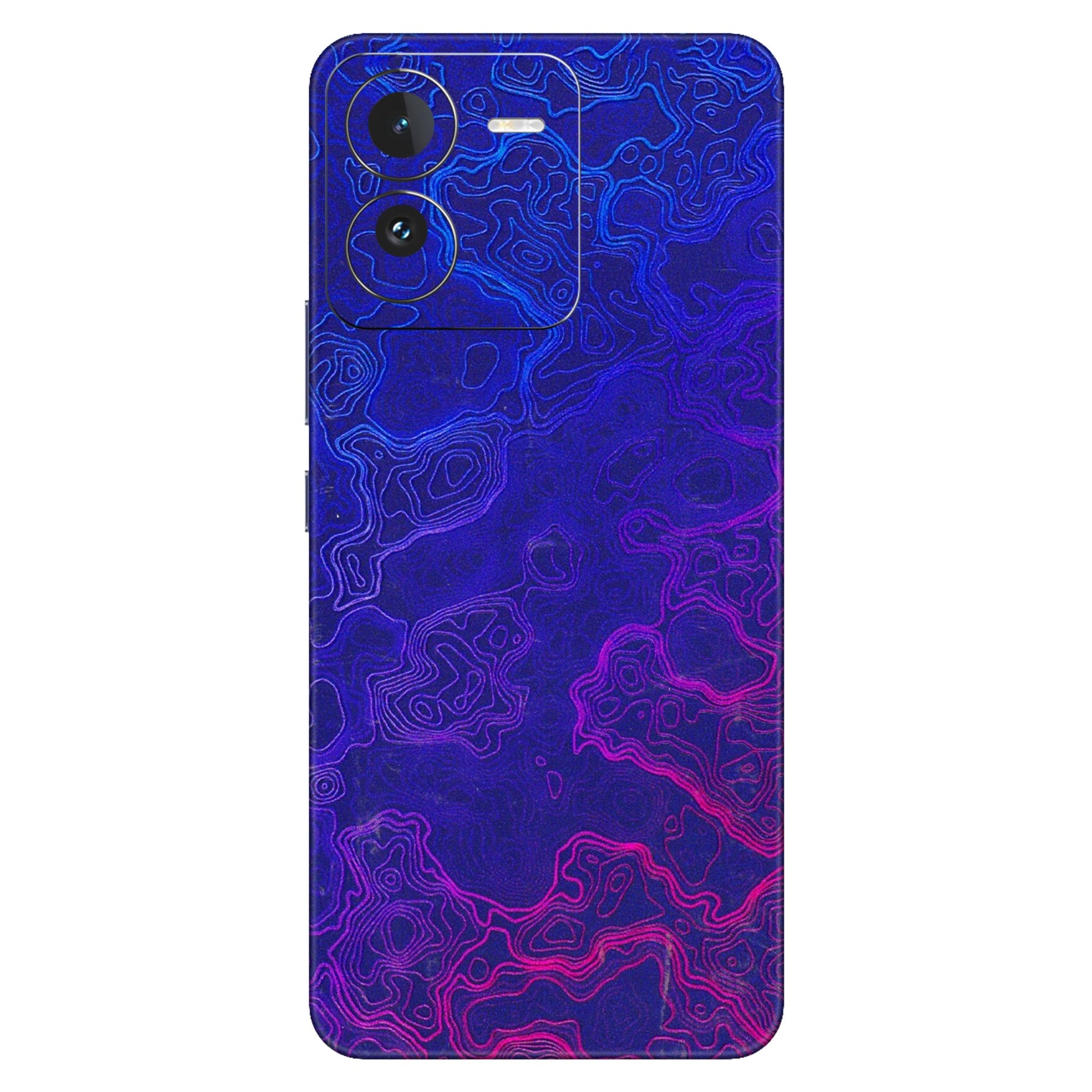 IQOO Phone Skins (All Models) - Purple Ripples Swirl - 3D Embossed Finish (L-314) IQOO Z9