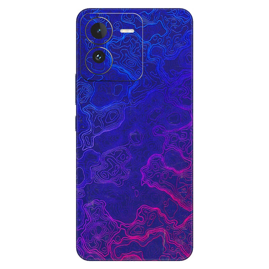 IQOO Phone Skins (All Models) - Purple Ripples Swirl - 3D Embossed Finish (L-314) IQOO Z9