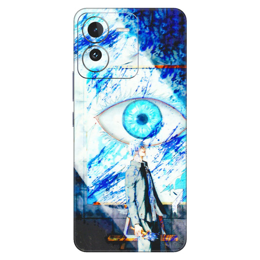 IQOO Phone Skins (All Models) - Anime Sea Blue Eye - 3D Embossed Finish (L-318) IQOO Z9