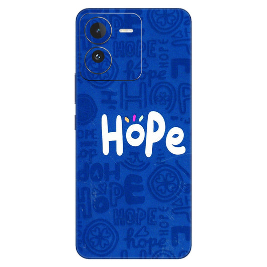 IQOO Phone Skins (All Models) - Hope Doodles Blue - 3D Embossed Finish (L-43) IQOO Z9